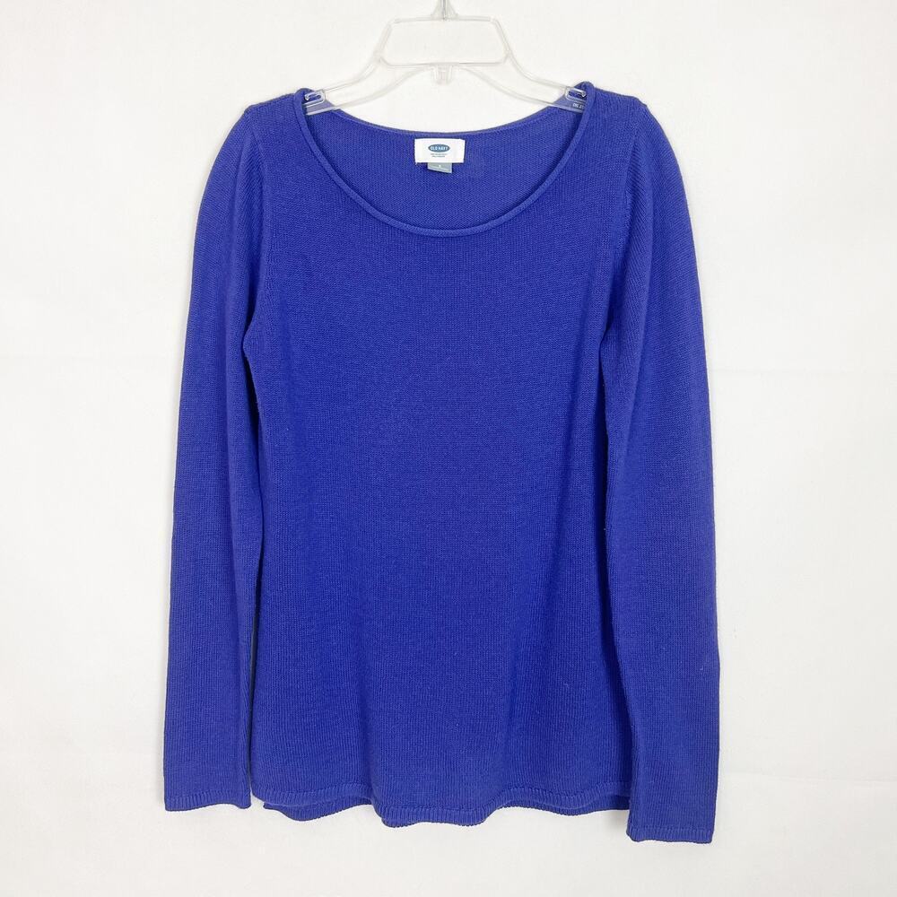 Old Navy Classic Crew Purple Essence Pullover Knit Sweater Size Small